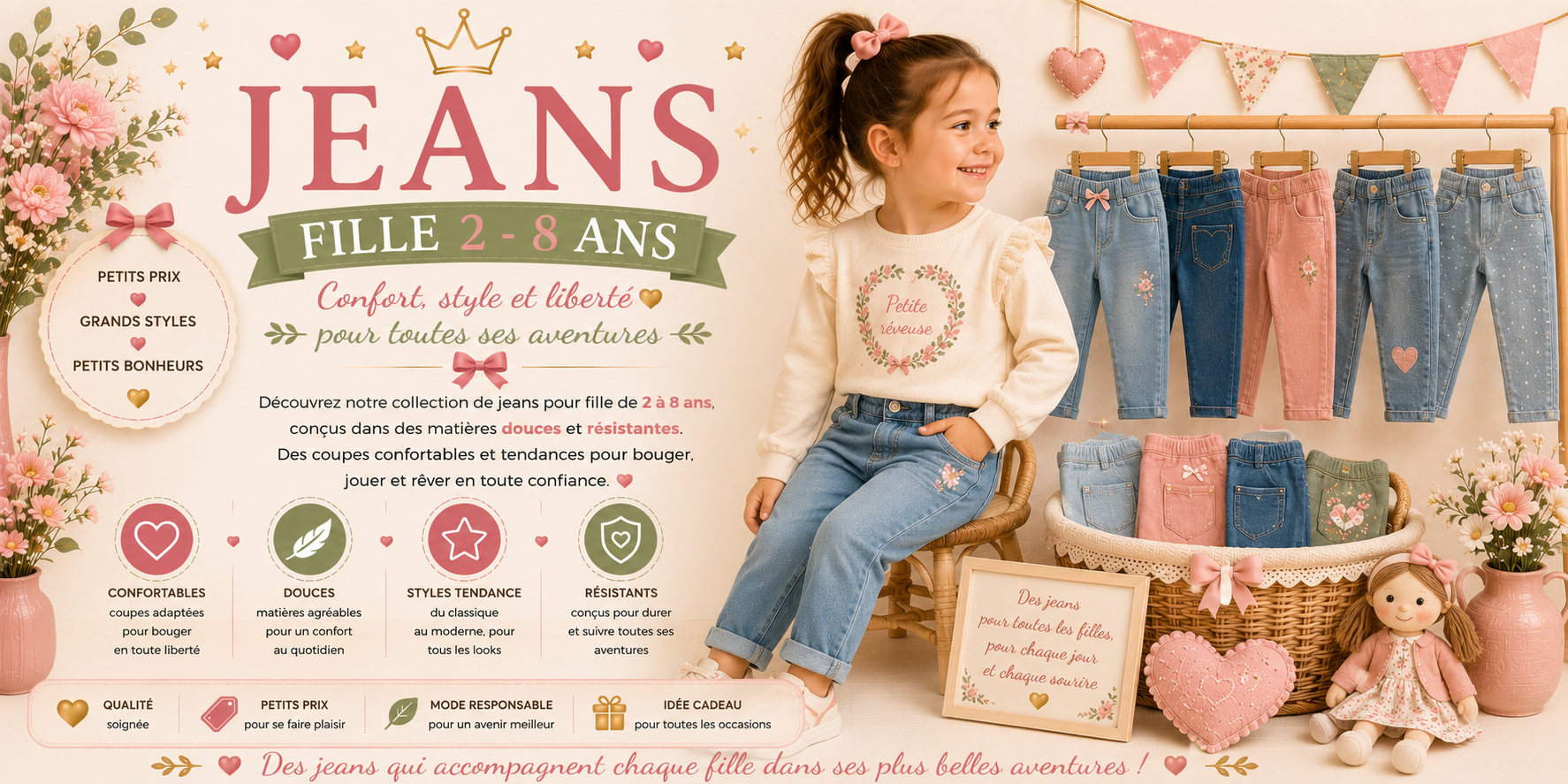jeans 2 - 8 ans