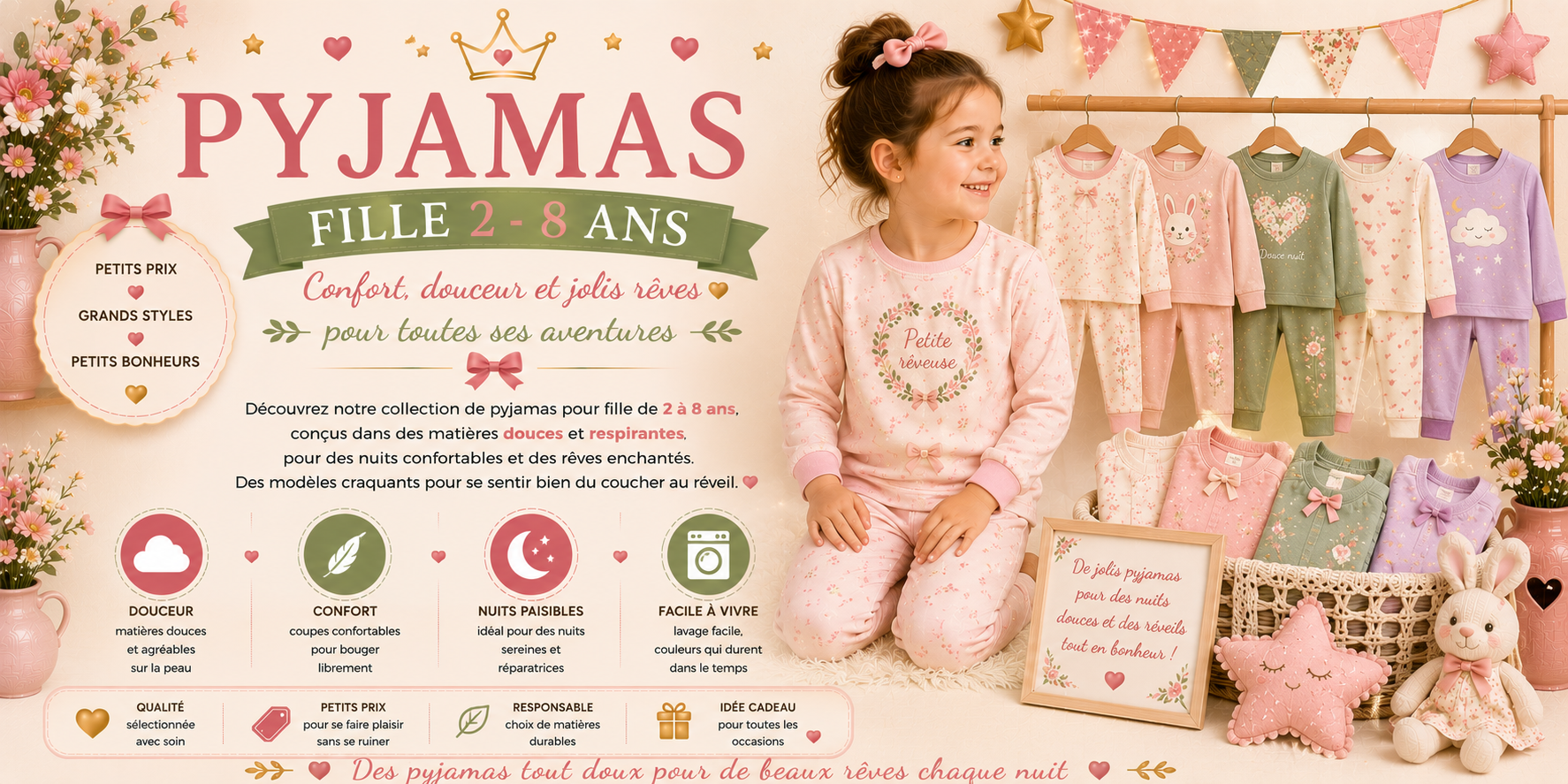 pyjamas 2-8 ans