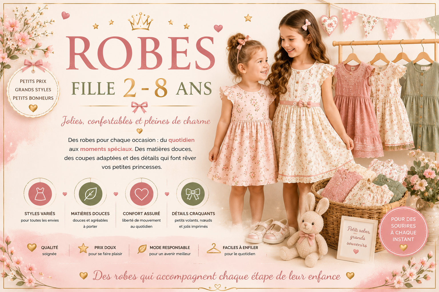 robe 2-8 ans